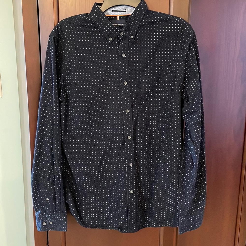 Denim & Flower Button Down shirt
